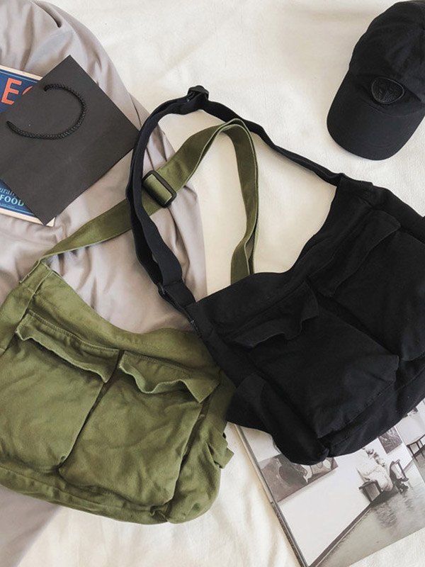 Bolso satchel grande de lona-4