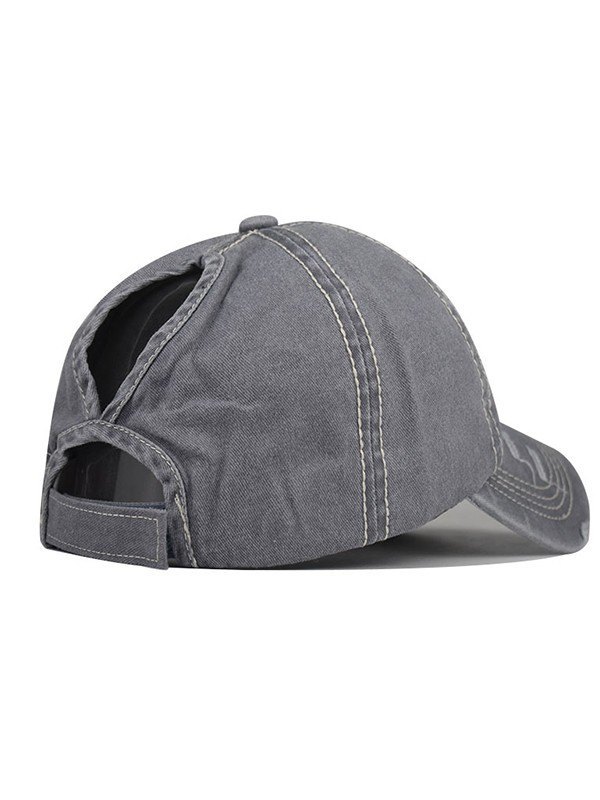 Gorra de béisbol con estrella de lentejuelas y lavado desgastado-1