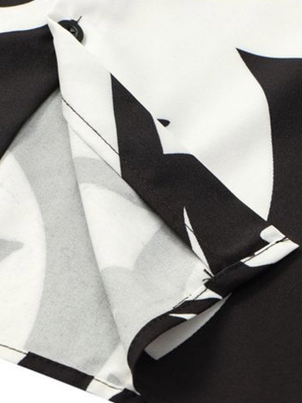 Camisa estampada con botones para hombre-5